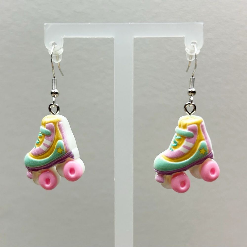 Novelty Earrings Roller Skate Ear-wire Earrings Handmade